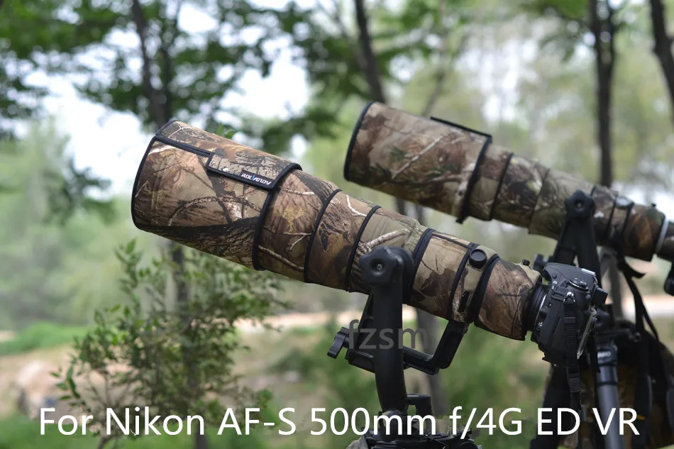 Rolanpro Camera Lens Cappotto Camouflage, Per Nikon Af-S 500Mm F/4G Ed Vr (I E Ii) Lens Custodia Protettiva Pistole Abbigliamento