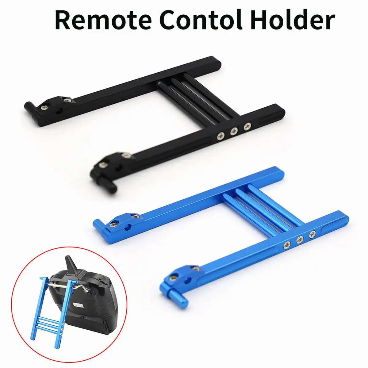 Supporto Per Staffa Trasmettitore Tx In Lega Di Alluminio Per Jr / Futaba Dx6 Ff9 9X Telecomando Rc Quadcopter