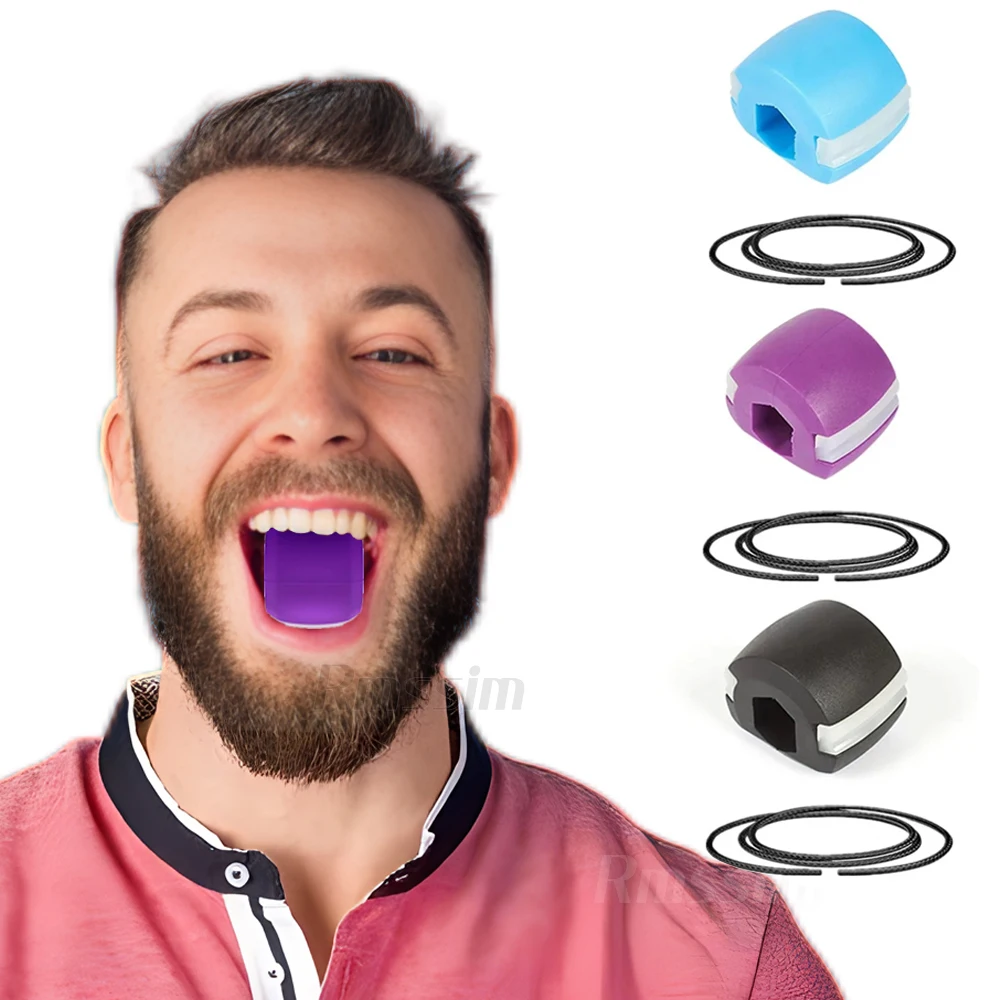 Jaw Exerciser Double Chin Reducer Jawline Exerciser Ball Neck Tonificante Jaw Face Mouth Exerciser Muscle Slimming Facial Fat Burner