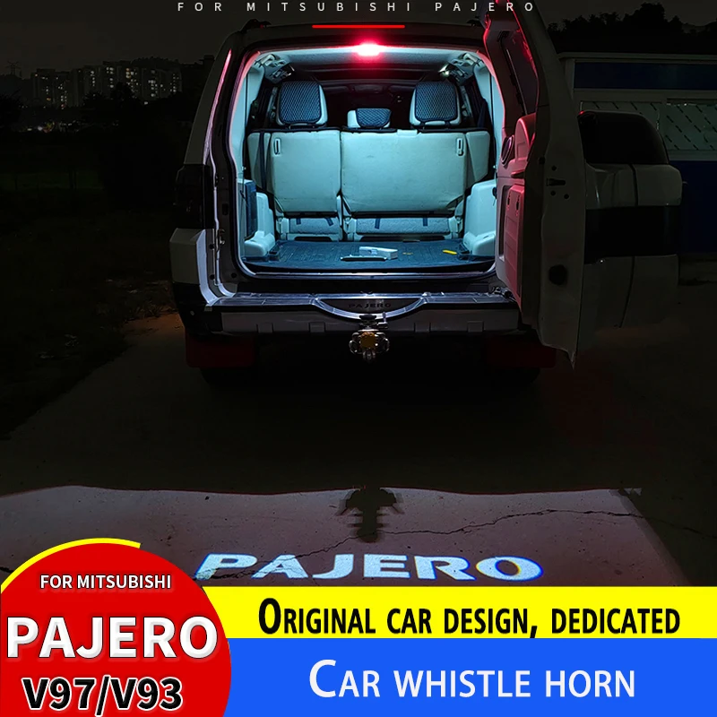 V97 V93 V87 V98 Per Mitsubishi Pajero Car Door Lights Assembly Trunk Welcome Pedal Lights Tail Box Modifica Dell'Illuminazione