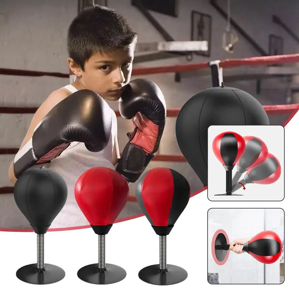 Stress Buster Boxing Desktop Sacco Da Boxe Punch Ball Con Ventosa Heavy Duty Antistress Ball Regali Divertenti Per I Bambini