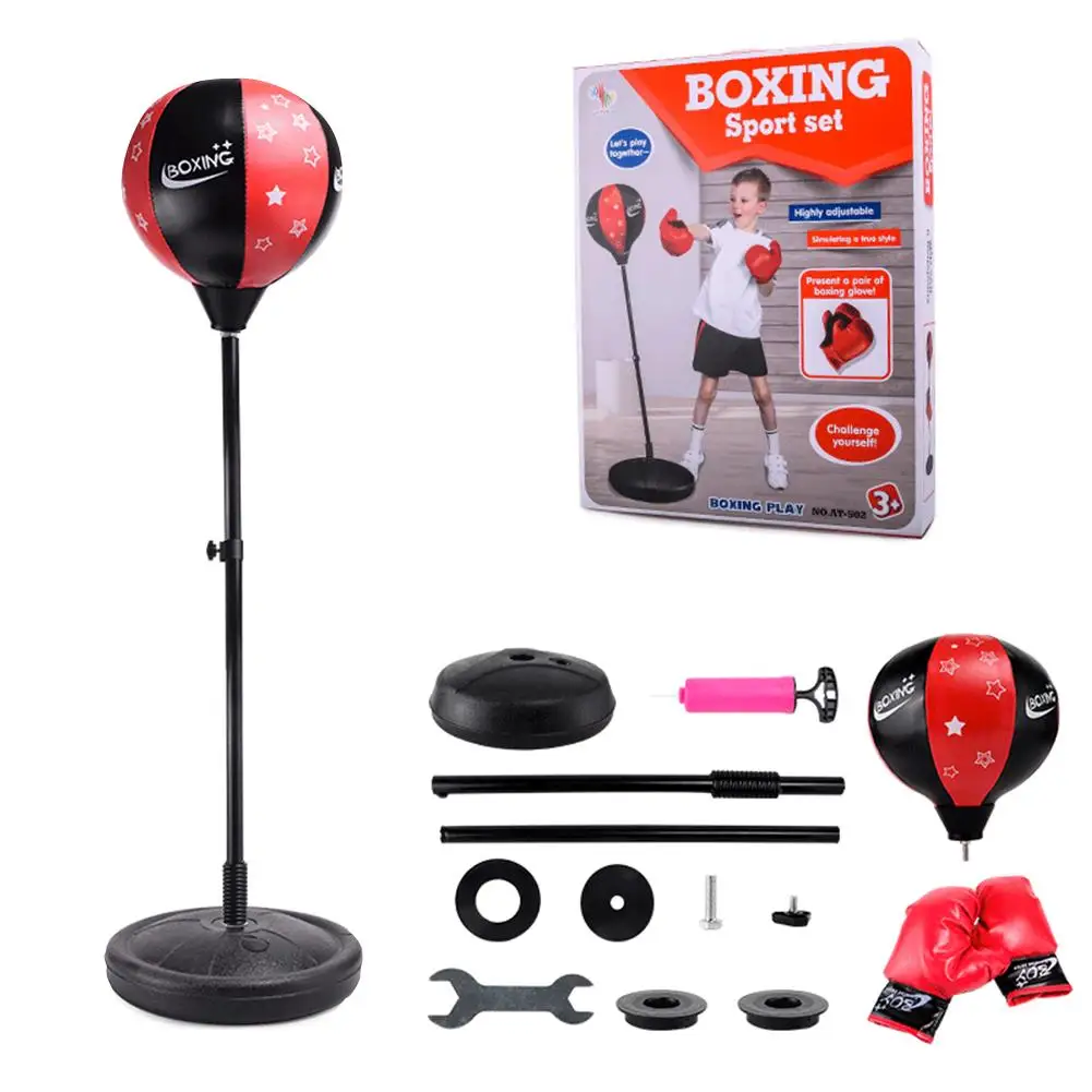 Fitness Boxe In Pelle Punch Speed Ball Rilassato Stand Gratuito Boxe Sacco Da Boxe Speed Reflex Bag Pratica Di Allenamento