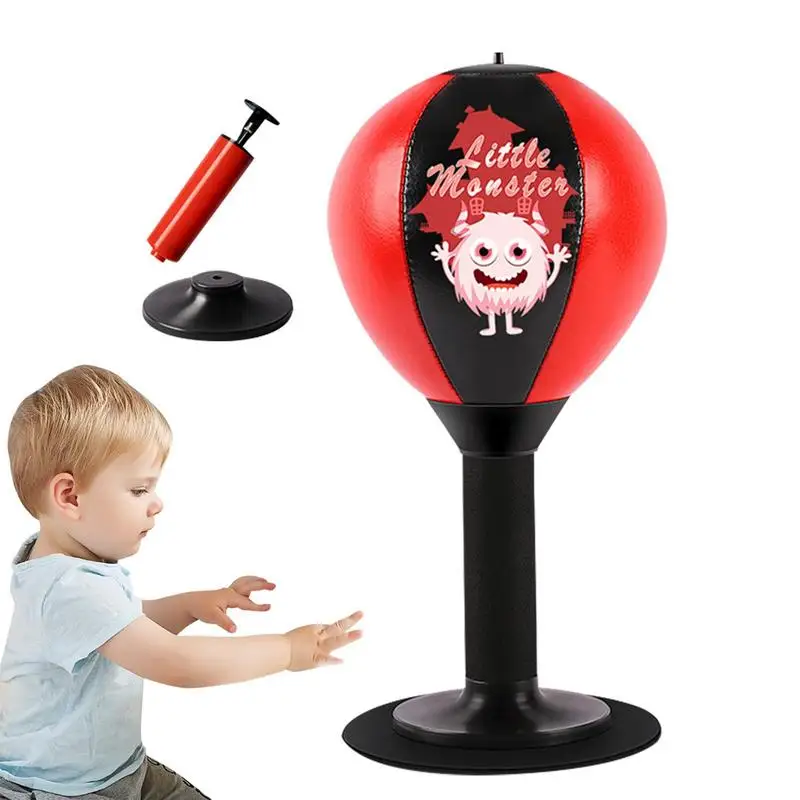 Stand Boxing Punch Ball Speed Punch Desktop Punching Bag Ball Kids Boxing Freestanding Reflex Bag Release Emotions For Kids And
