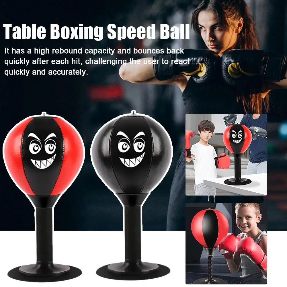 Antistress Sacco Da Boxe Giocattolo Con Ventosa Stress Buster Desk Boxe Punch Ball Ridurre La Tensione Giocattoli Per I Bambini