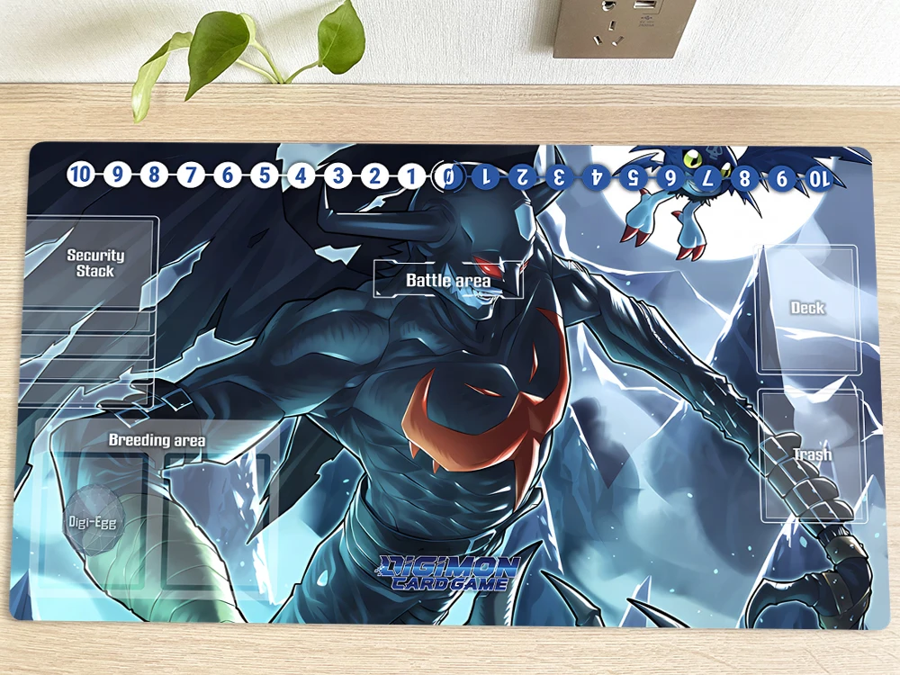 Digimon Playmat Devimon Picodevimon Dtcg Tcg Ccg Mat Trading Card Game Mat Desk Table Play Pad Anime Mouse Pad Mousepad 60X35Cm