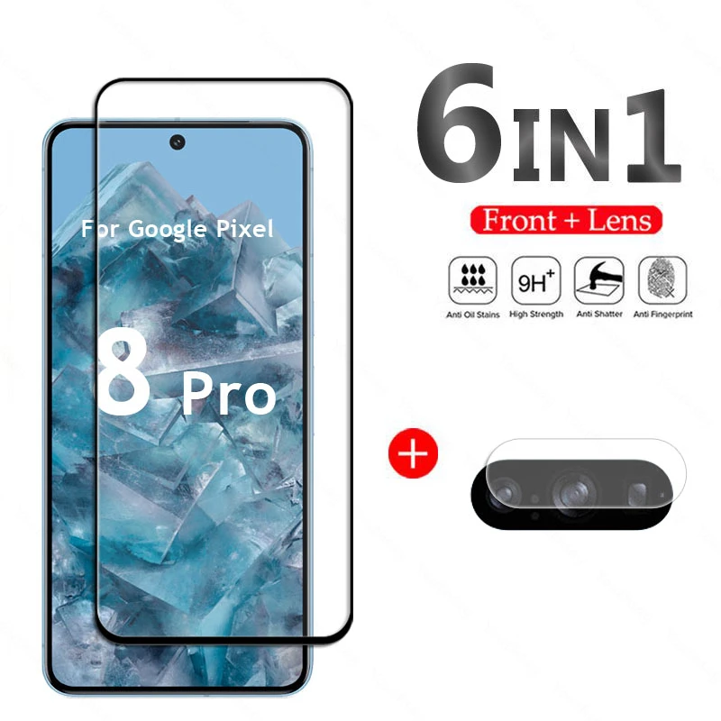 Per Google Pixel 8 Pro Glass Screen Protector Film Glass Google Pixel 8 Pro Vetro Temperato Full Glue Lens Film Pixel 8 Pro