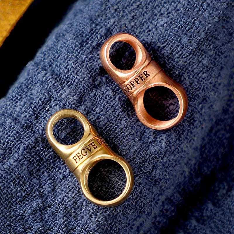Brass Keyring Spin Rotatable For Car Key Chain Ring Holder Stainless Steel Copper Edc Tool Keychain Accessories Connection Gift