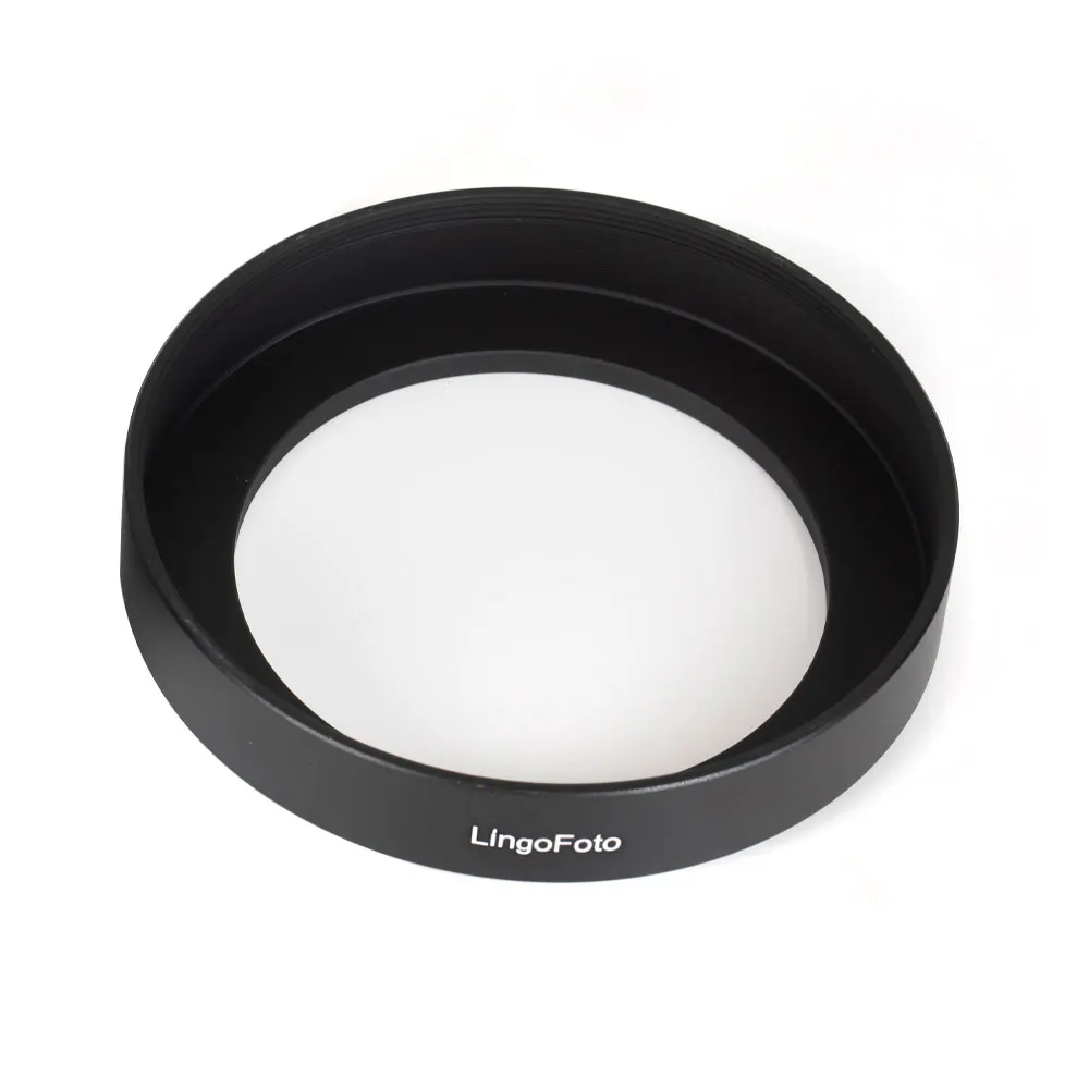 Dedicated Lens Hood For Hasselblad Swc/M Camera Zeiss Biogon 38Mm F/4.5 Lens Black / Silver