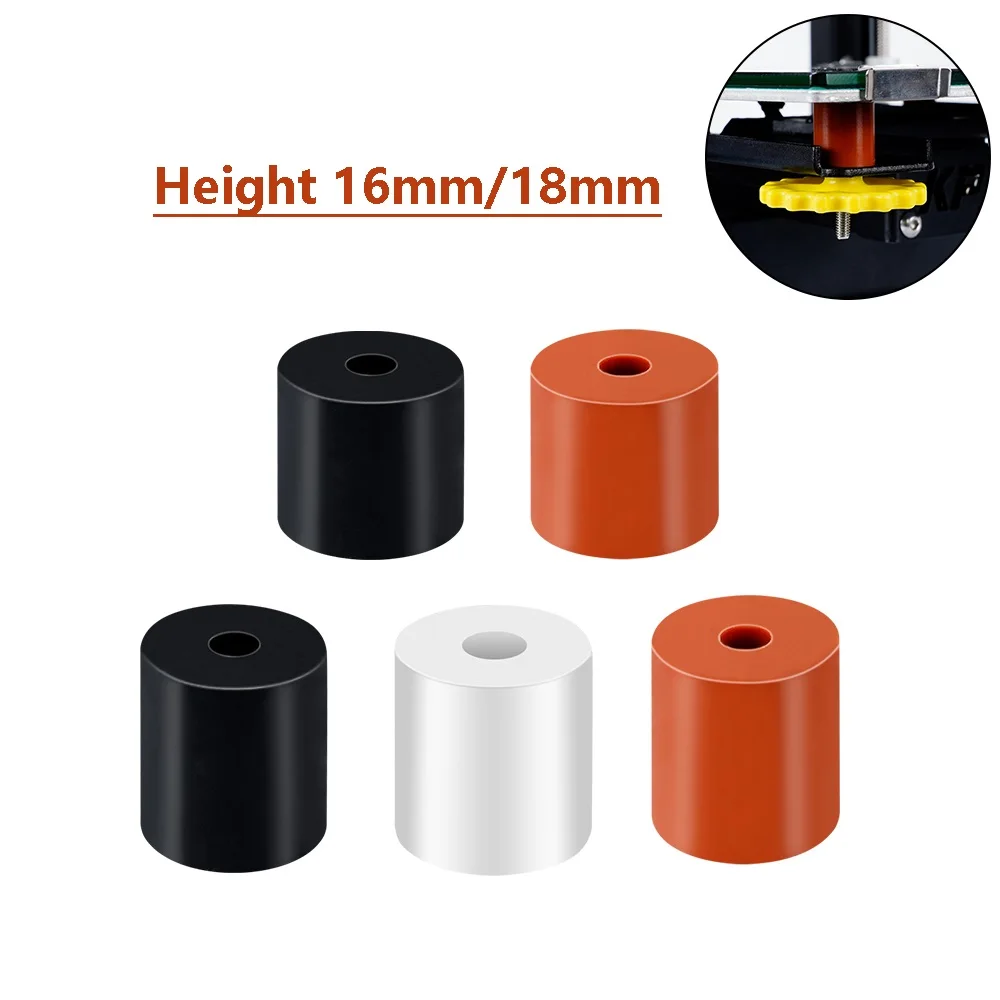 Colonna Di Livellamento Del Letto Caldo Del Distanziatore Solido Mega Del Silicone 4Pcs Per Ender-3/Cr10S Prusa I3 Più Anet A8 Wanhao Stampante 3D Hea