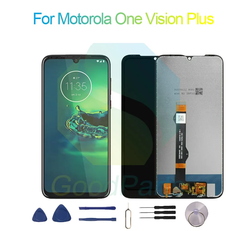 Per Motorola One Vision Plus Schermo Lcd 6.3 "Per Moto One Vision Plus Touch Digitizer Assembly Sostituzione