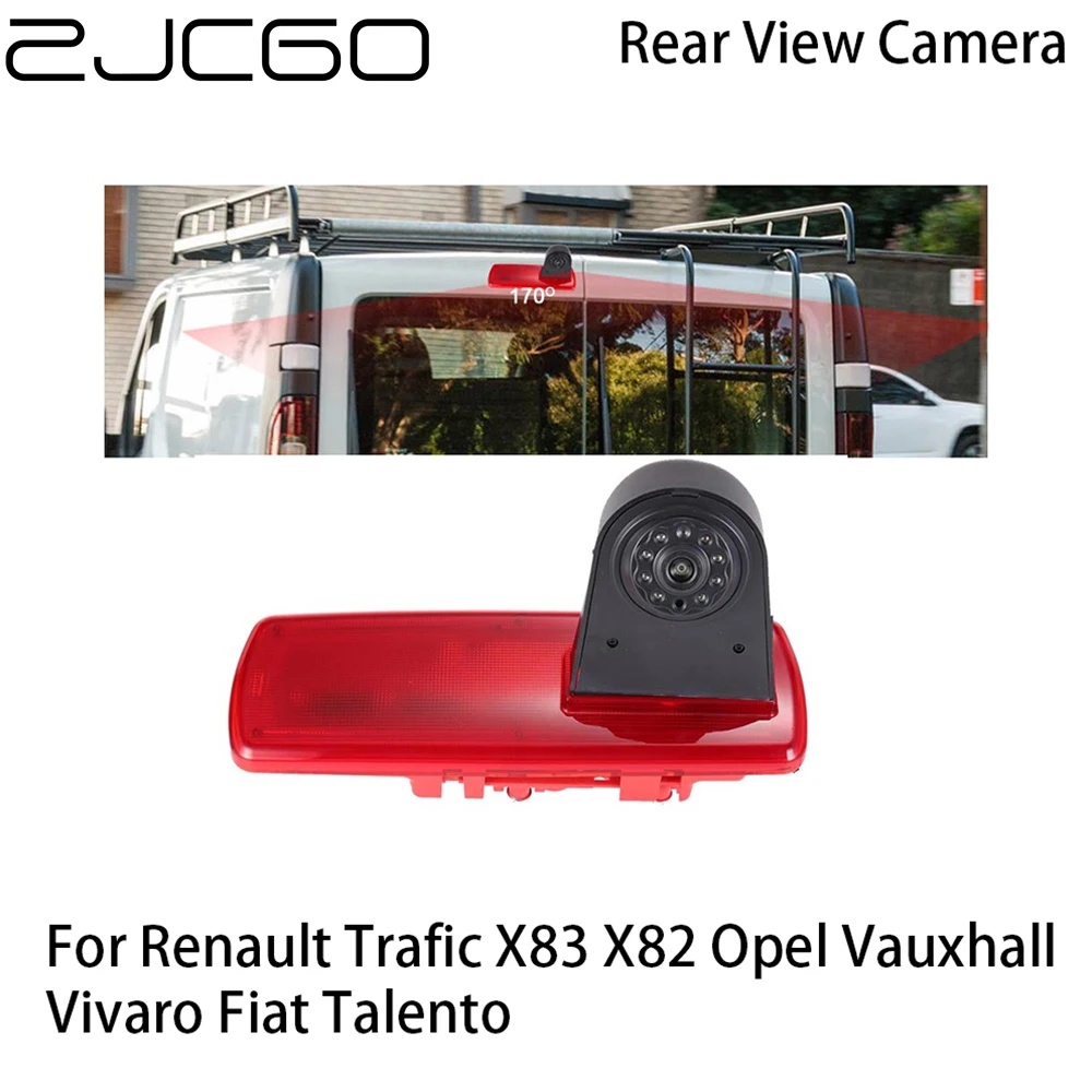Zjcgo Car Rear View Reverse Back Up Telecamera Di Parcheggio Per Renault Trafic X83 X82 Opel Vauxhall Vivaro Fiat Talento