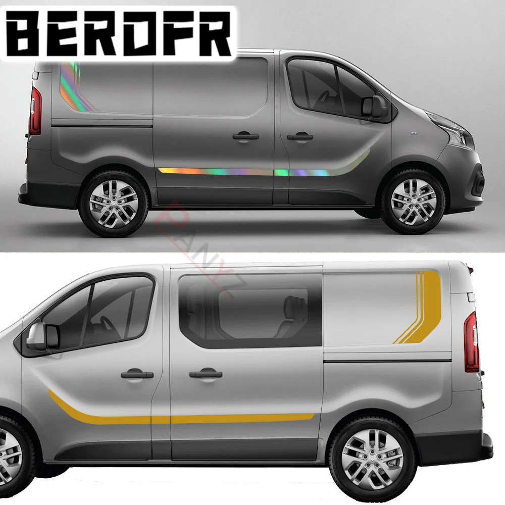 5 Pz Adesivi Auto Per Renault Trafic Vauxhall Opel Vivaro Fiat Talento Nissan Nv300 Camper Van Decalcomanie In Vinile Accessori Tuning