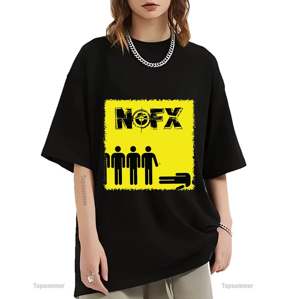Wolves In Wolves Abbigliamento Album T Shirt Nofx Tour T-Shirt Donna Estate Cool Magliette A Maniche Corte Abbigliamento Maschile In Cotone