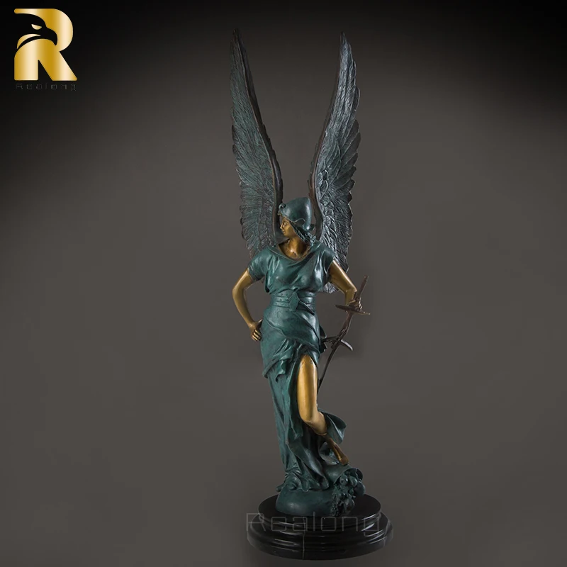 Statua In Bronzo Della Dea Greca Athena Winged Victory Athena Myth Scultura In Bronzo War & Wisdom Athena Grande Ornamento Per La Casa