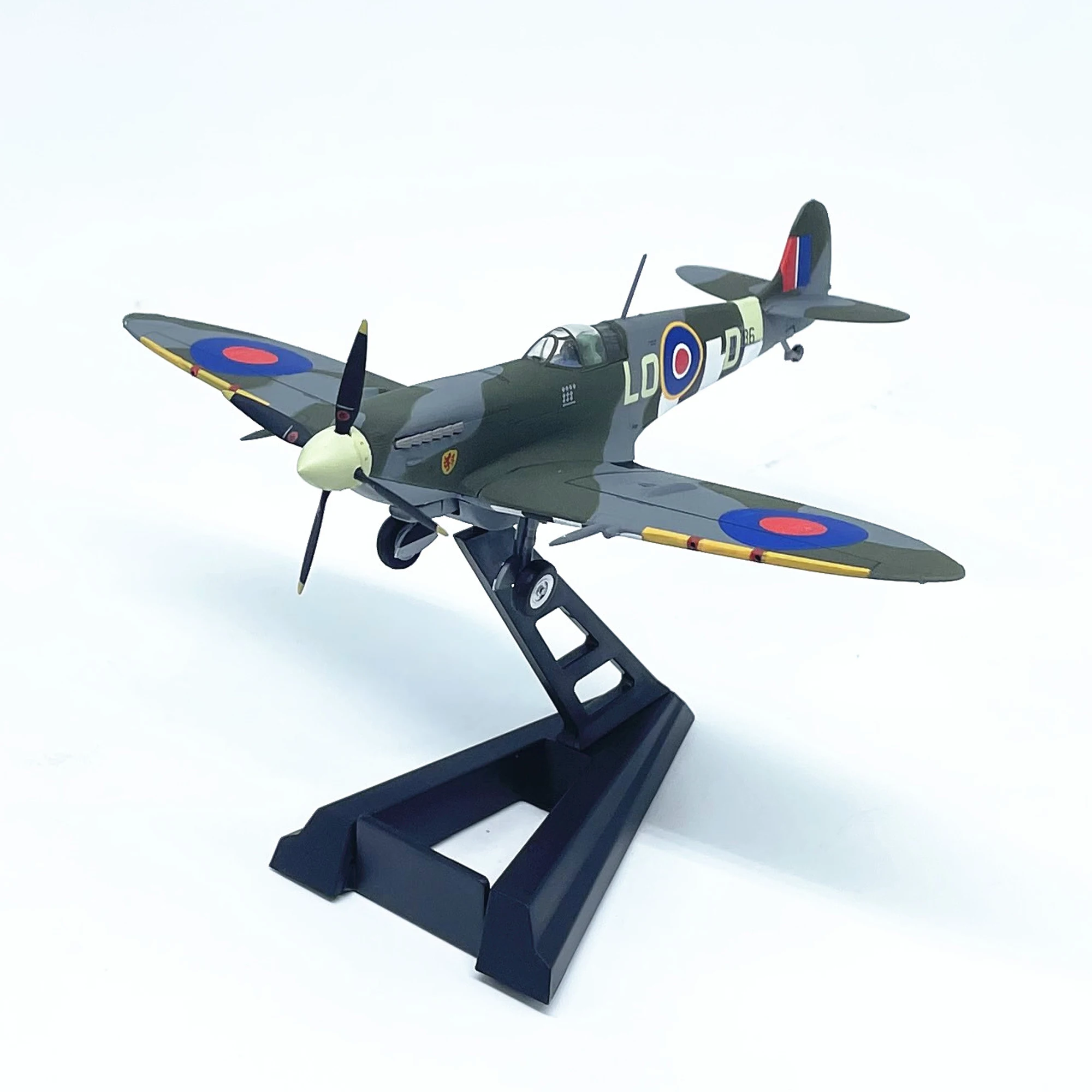 1:72 Scala Jc Wings World War Ii British Air Force Spitfire Aircraft Model Alloy Simulation Ace Seat Finito Modello Di Aeromobile