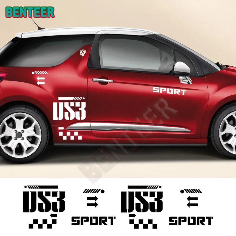 2X Adesivo Carrozzeria Per Citroen Ds Ds3