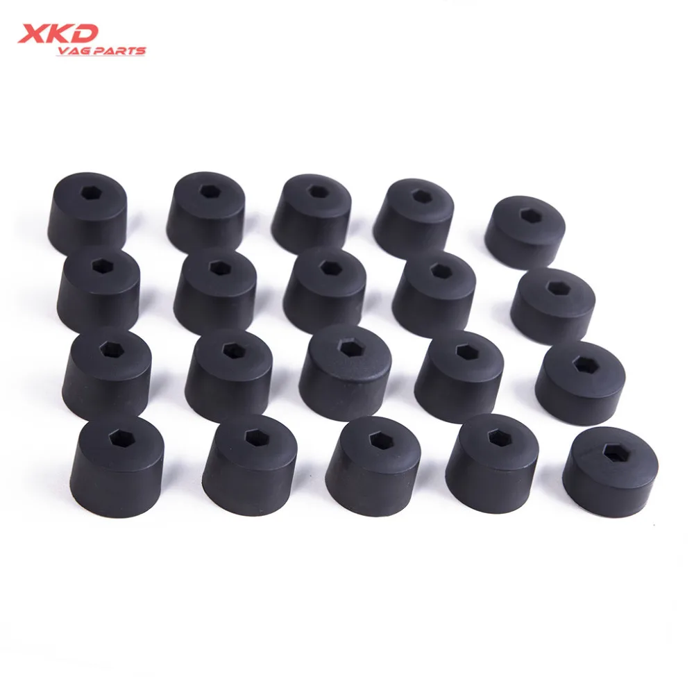 20Pcs Wheel Lug Nut Tappi Di Copertura Per V-W Bora Golf J-Etta 4 Mkiv Passat B5 Beetle Polo Lupo