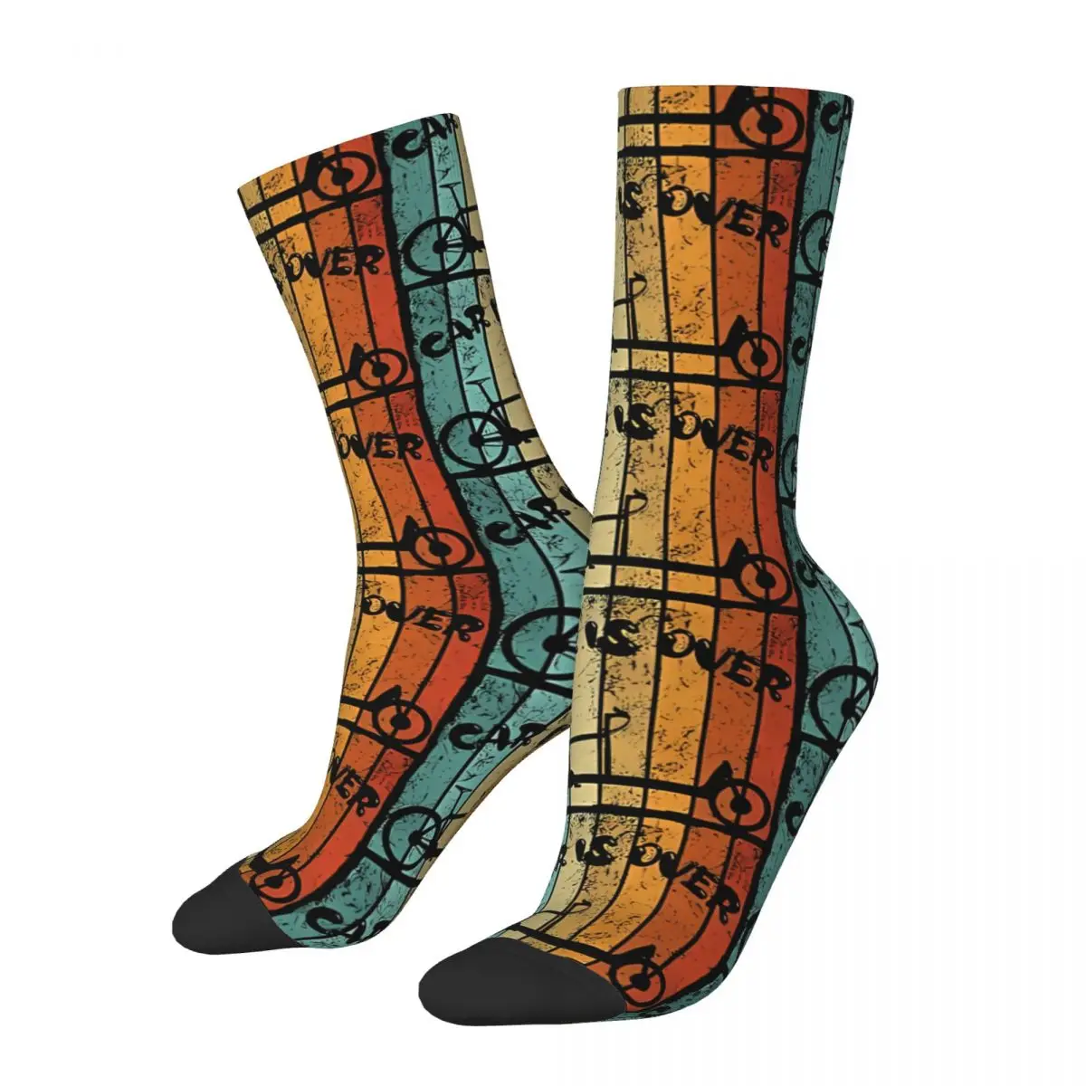 Cargo Bike Bicycle Crazy Calzini Da Uomo Montagne Downhill Bike Bicycle Mtb Seamless Printed Happy Novità Crew Sock Boys Gift