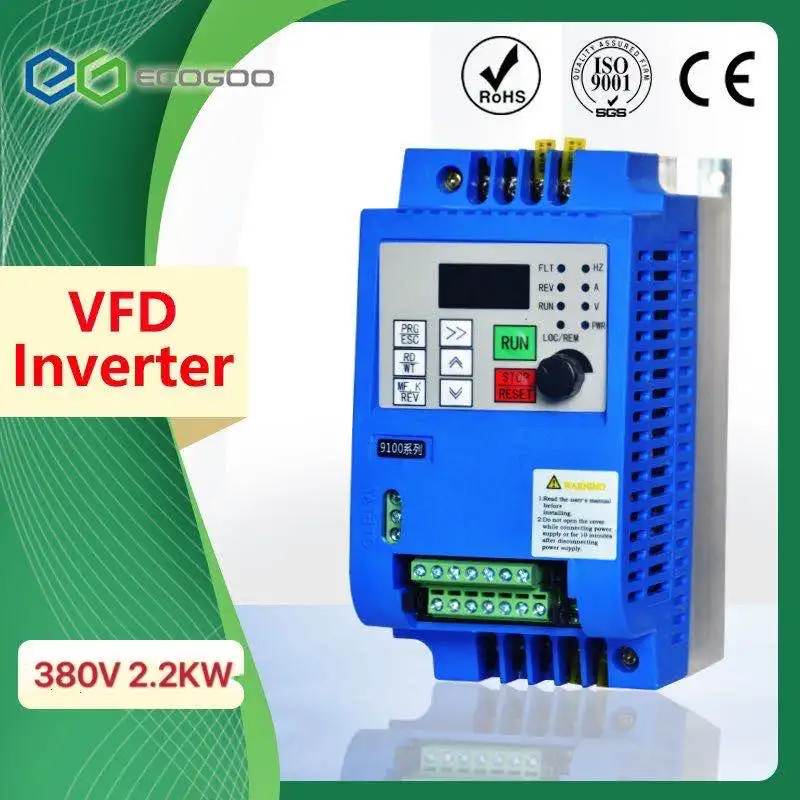 Nuovo 380V 2.2Kw 3 Fase Ac Convertitore Di Frequenza Per Ac Cnc Unità Di Controllo Del Motore In Vxf Vector Regolatore Di Velocità Uscita