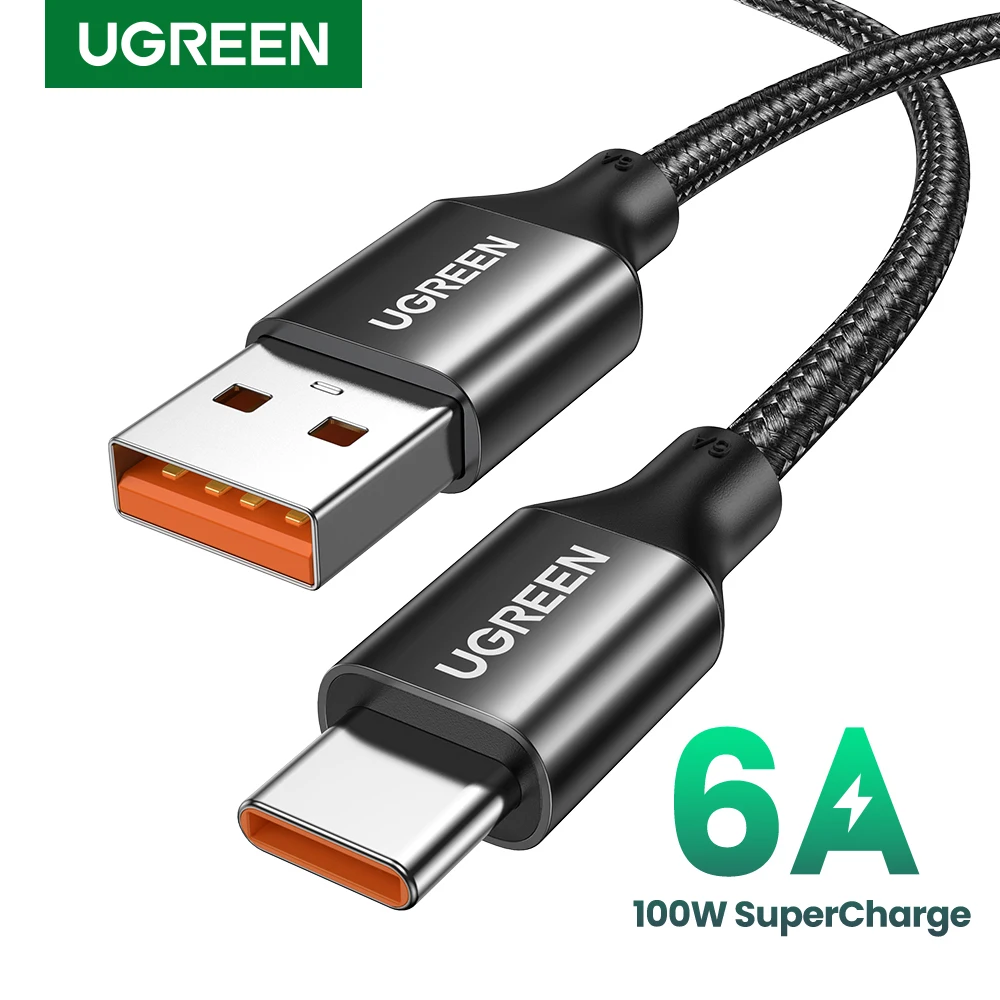 Cavo Usb Tipo C Ugreen 6A Per Huawei Mate 60 Honor 100W/88W Ricarica Rapida Cavo Usb C Per Xiaomi Usb C Super Charge