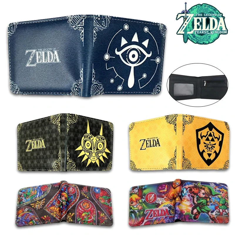 The Legend Of Zelda Pu Wallet Men Purse Zelda Game Style Wallet Card Coin Storage Gioco Periferiche Studenti Fashion Friends Gift
