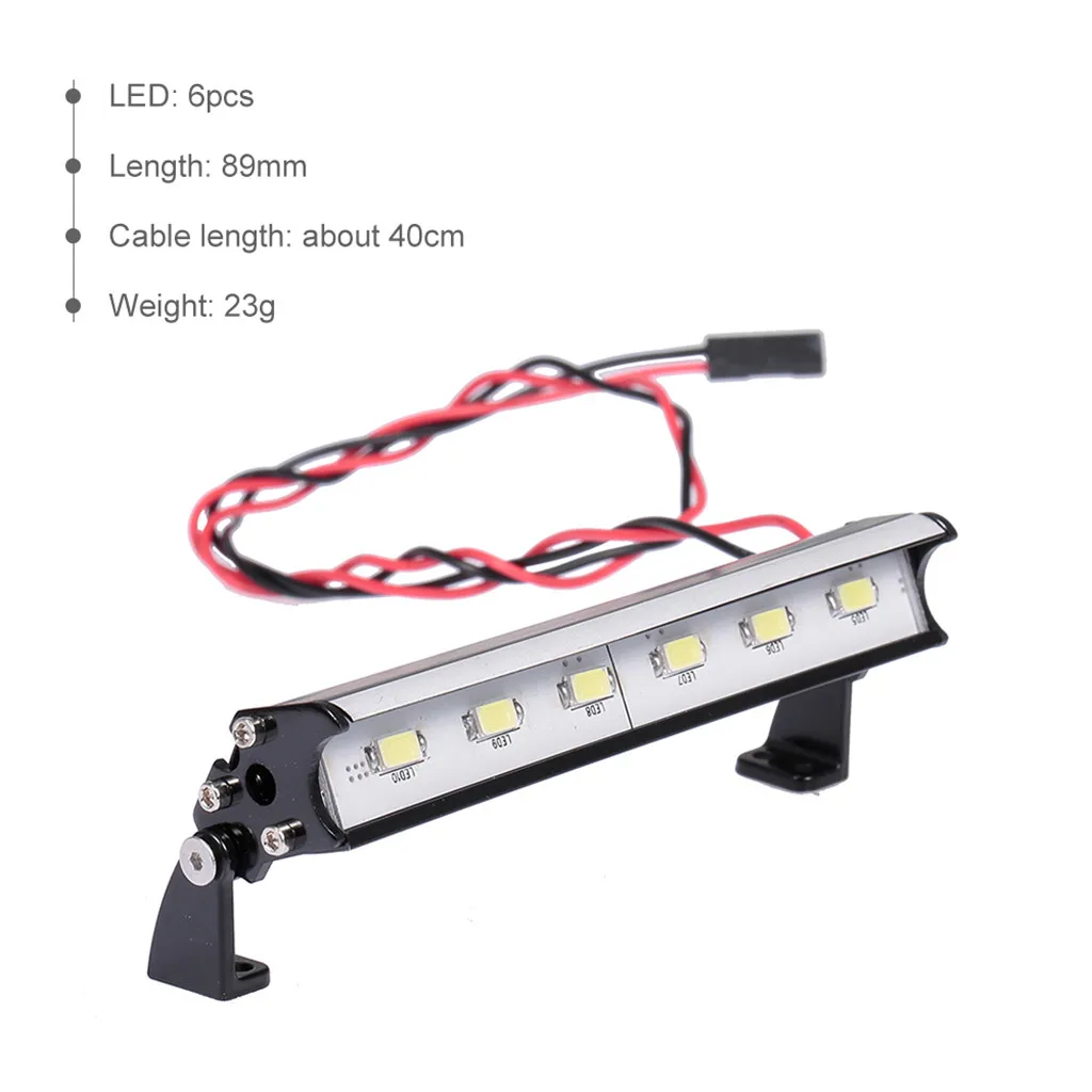 Fari Da 89Mm 6 Luci A Led Per 1/16 Slash Stampede Nitro Erevo Redcat Volcano Epx/S30 Caldera 10E/3.0 Ecx 1/18 Torm Traxxas