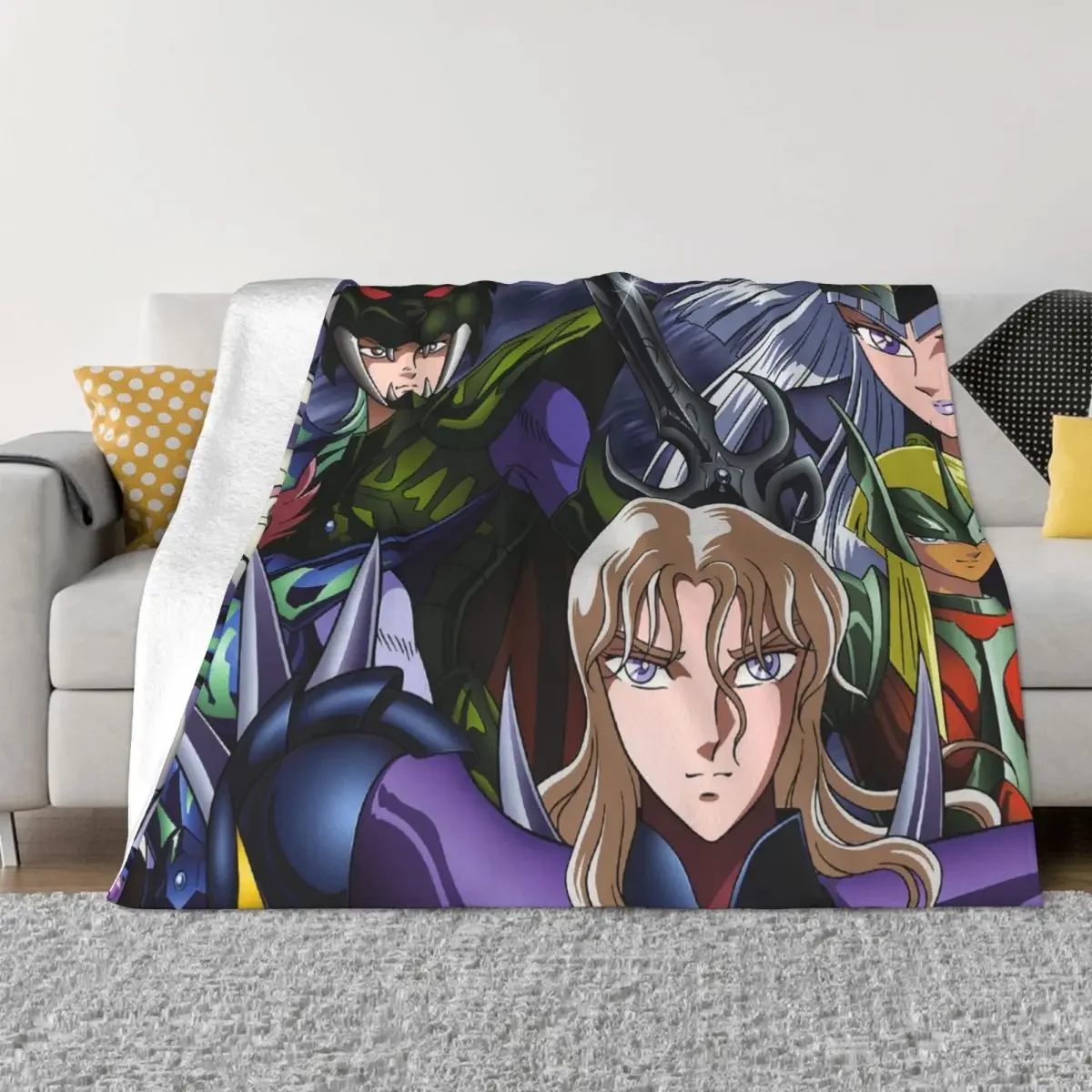 Saint Seiya Shun Manga Coperta Flanella Asgard Cozy Soft Fleece Copriletto