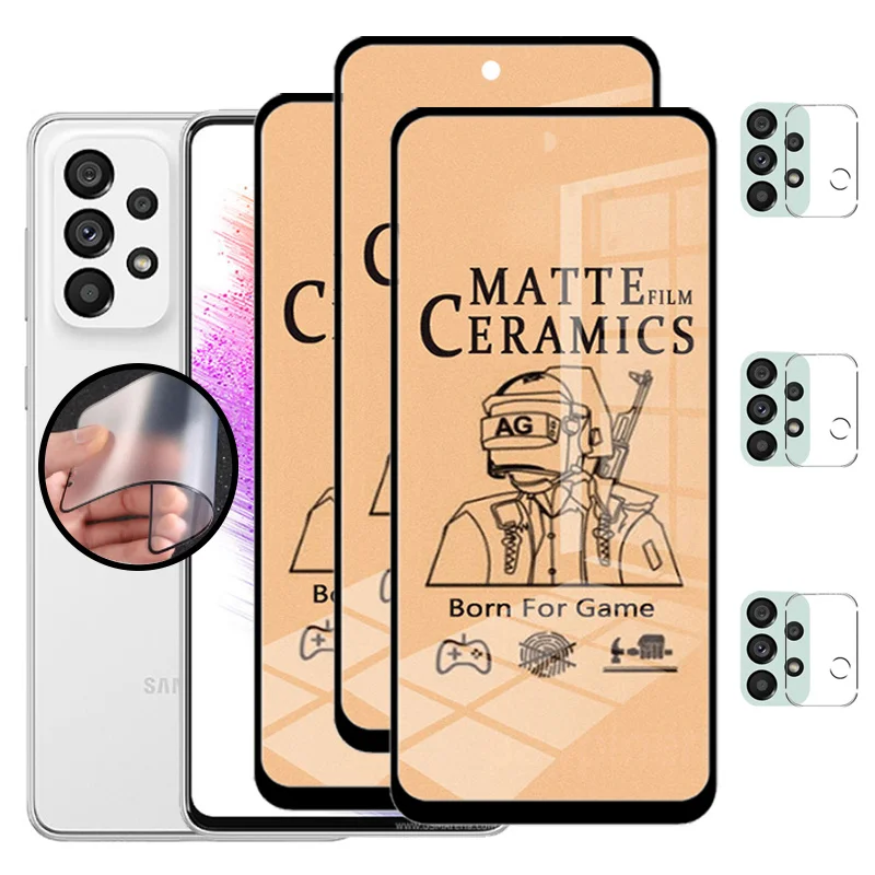 Samsung A73 Pellicola Opaca Per Samsung Galaxy A73 5G Pellicola Salvaschermo A73 Samsung Pellicola Morbida In Ceramica Samsunga73 Pellicola Protettiva