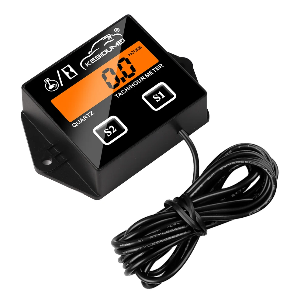 Per Moto Marine Boat Motor Stroke Engine Car Impermeabile Digital Motor Timer Contaore Contagiri Gauge Engine Display Retroilluminato