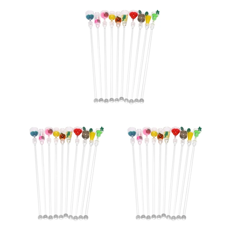 30Pcs Cocktail Shaker Drink Mixing Stick Set Acrilico Cocktail Mixer Blender Bar Forniture Swizzle Agitatore