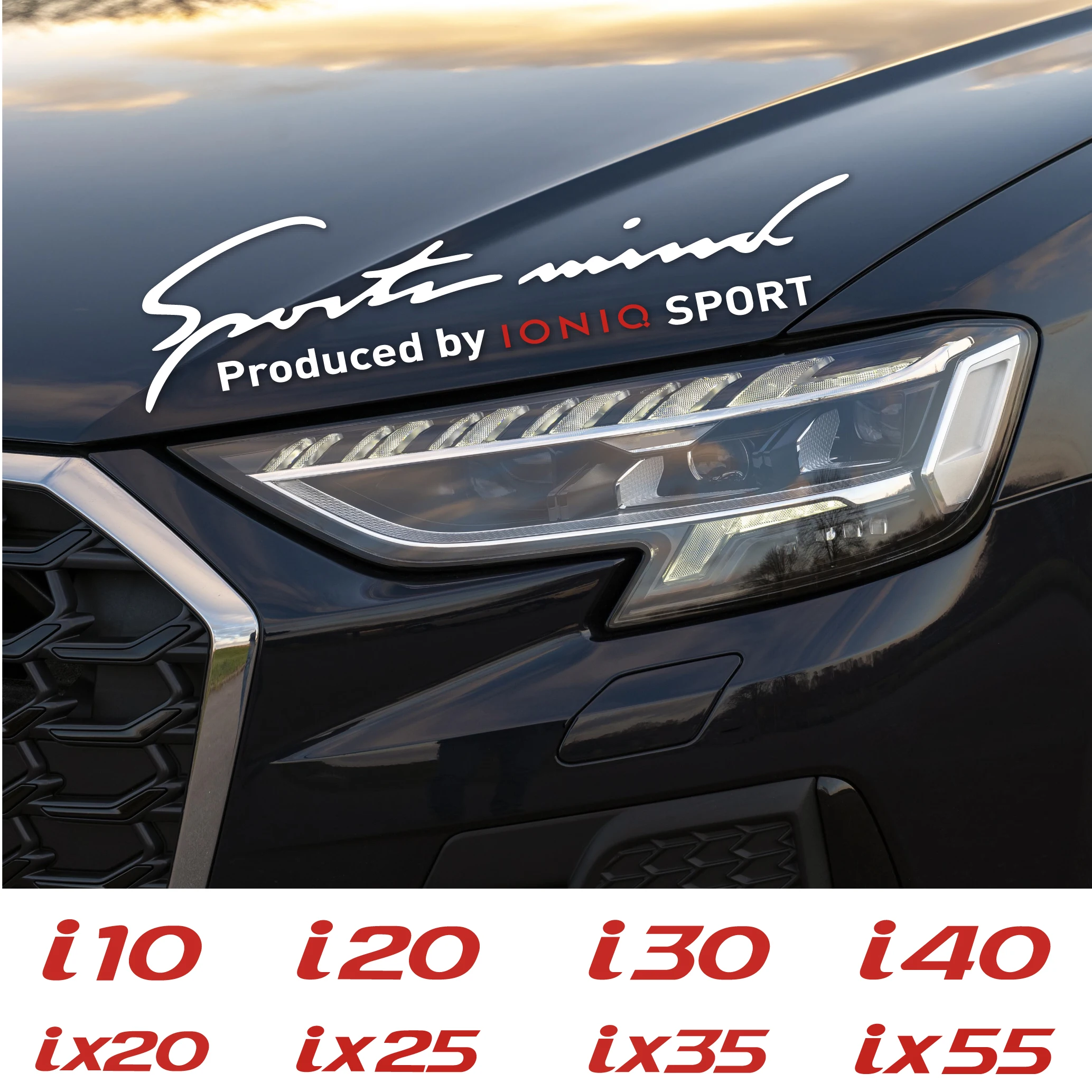 1 Pz Auto Lampada Sopracciglio Decalcomania Vinile Sport Fari Adesivi Per I10 I20 I30 I40 Ix20 Ix25 Ix35 Ix55 Kona Gdi N Gatz Nexo