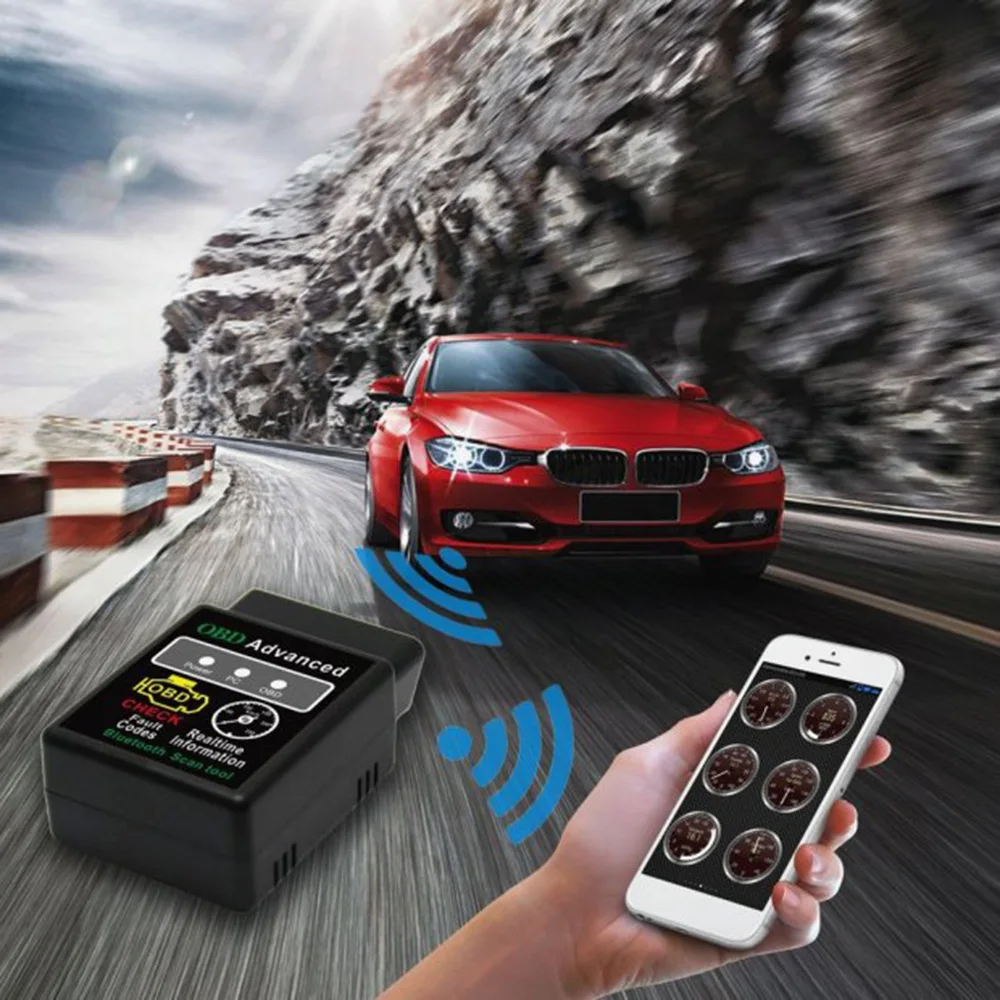 Hhobd Advanced Elm327 Bluetooth Obd2 Hh Obd V1.5 Controlla Il Codice Di Errore Cancella Lo Scanner Del Codice Di Errore Per La Diagnostica Dell'Auto