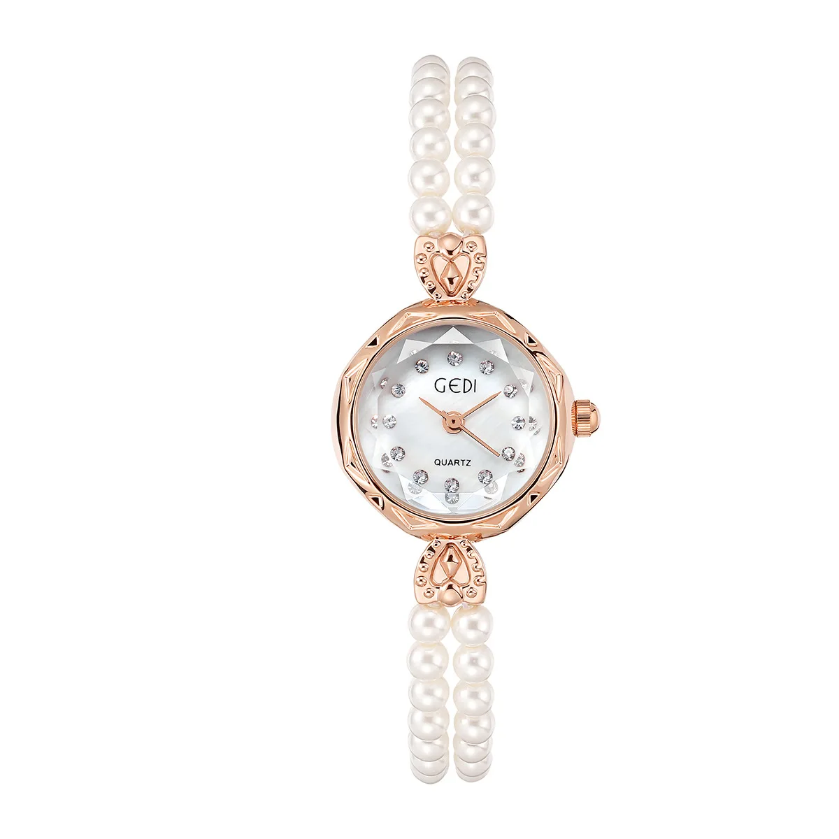 Orologio Da Donna Uthai W100 Retro Luxury Pearl Female Creative High Grade Diamond Waterproof Ladies Quartz Fashion Watches Gift