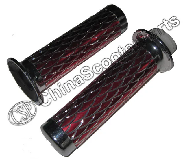 Mini Moto Twist Manopole Per Acceleratore Set Pocket Bike Atv Quad Dirt Pit Go Kart Buggy Red