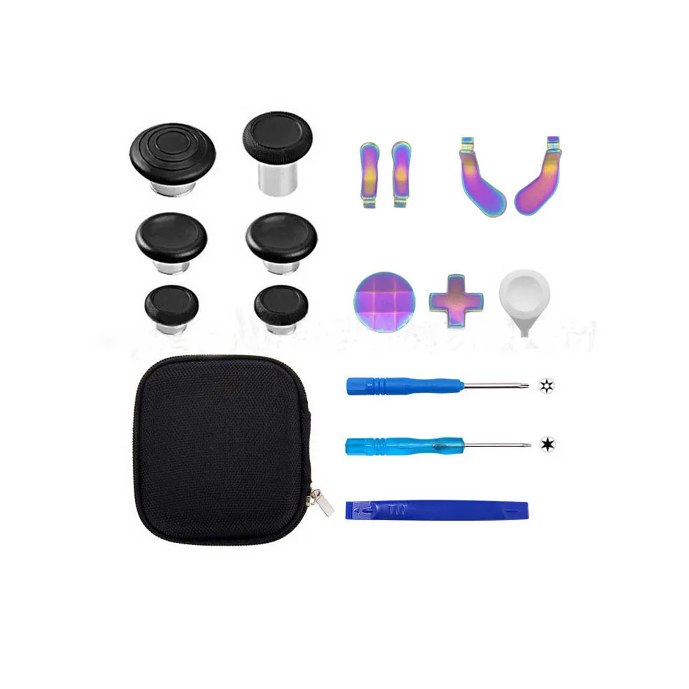 17Pcs Set Completo Pulsante Di Attivazione Del Gioco Per Xbox One Elite 2 Pulsanti Set Di Accessori Rocker Cross Key Puller Cap Sostituzione