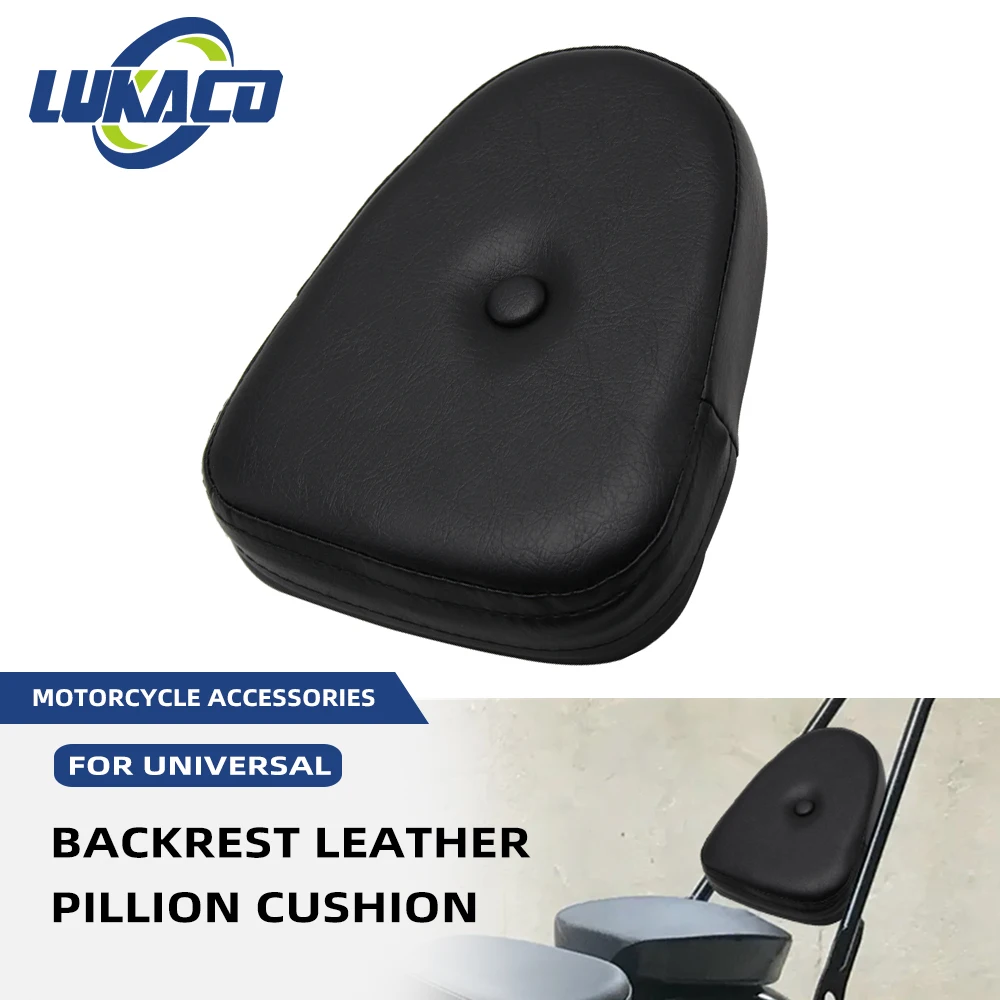 Schienale In Pelle Pad Universale Moto Sissy Bar Cuscino Per Harley Yamaha Honda Suzuki Kawasaki Chopper Cruiser