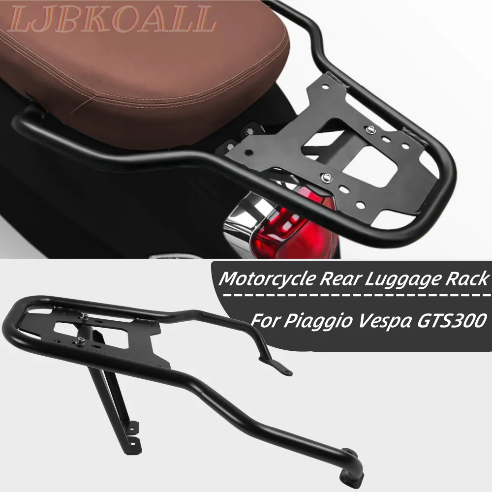 Gts300 Portapacchi Posteriore Per Per Piaggio Vespa Gts 300 Gts-300 Moto Cargo Holder Mensola Staffa Accessori Neri