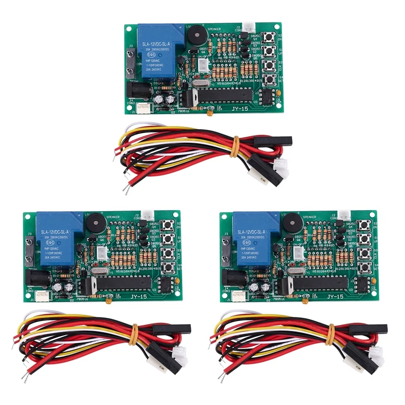 3X Jy-15A Timer Board Timer Controller Alimentatore Per Coin Opearted Pump Lavatrici Sedie Da Massaggio Caricabatterie