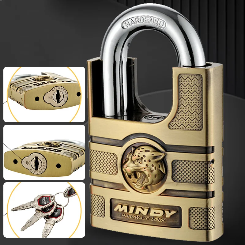 Lucchetto Forte Con Chiave Serrature Per Porte Esterne Serratura Classica Per Dormitorio Solido Antifurto Magazzino Fienile Grande Armadio Serrature A