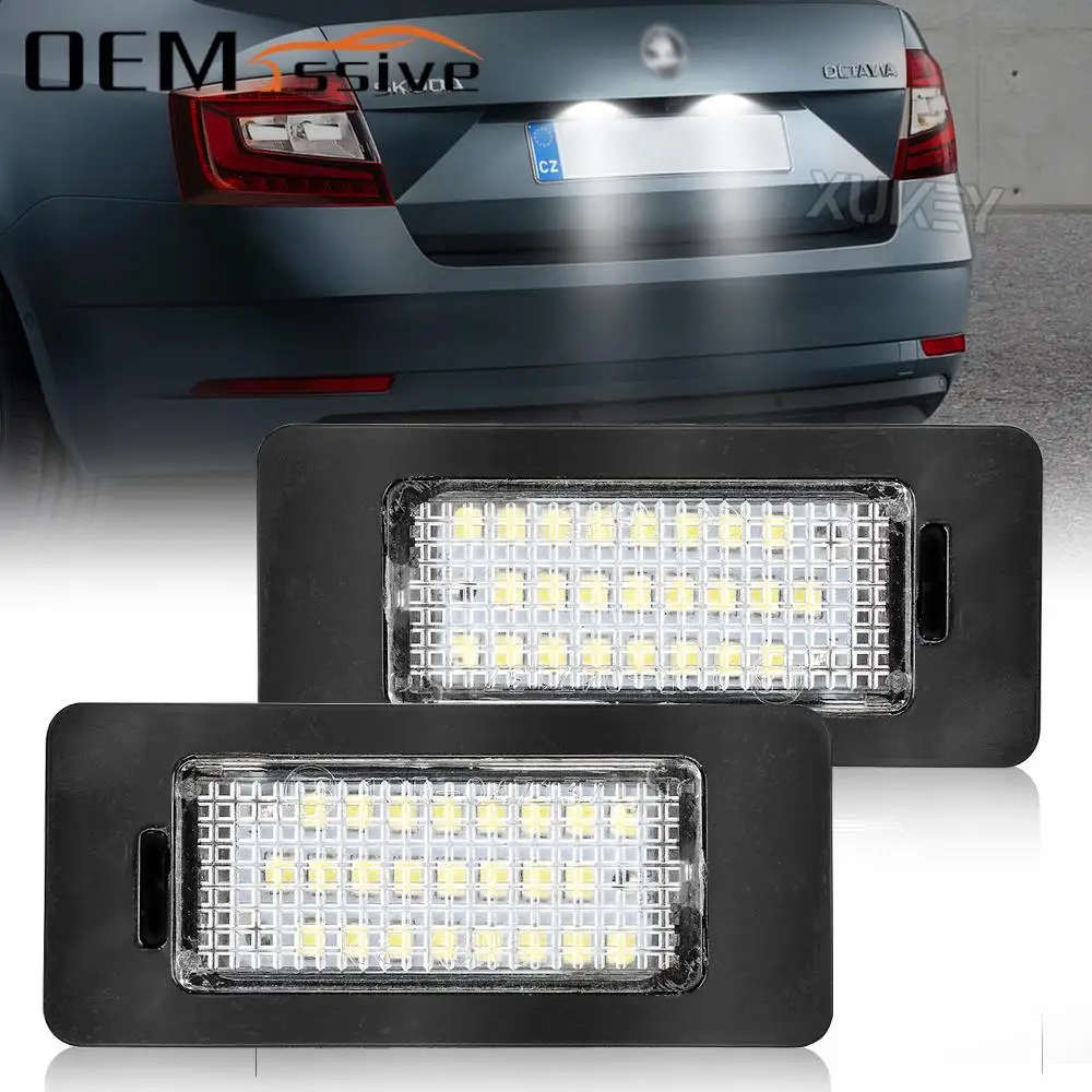 2X Led Numero Luce Targa Per Skoda Octavia Superb Rapid Yeti Fabia 5 N0943021 Muslimah 4 G0943021 Muslimah