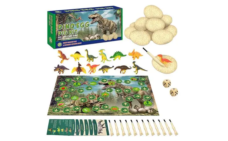 Dinosaur Fossil Kit Di Scavo Archeologia Dig Up Dinosaur Egg Fossil Excavation Toy Minifigure Dinosaur Excavation Toy Science