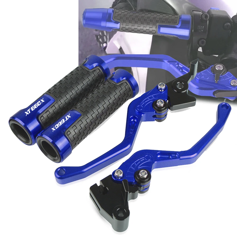 Logo Xt660X Per Yamaha Xt660 Xt660R Xt660X 2004-2013 Accessori Moto Manopole Manubrio In Alluminio Cnc Leve Frizione Freno