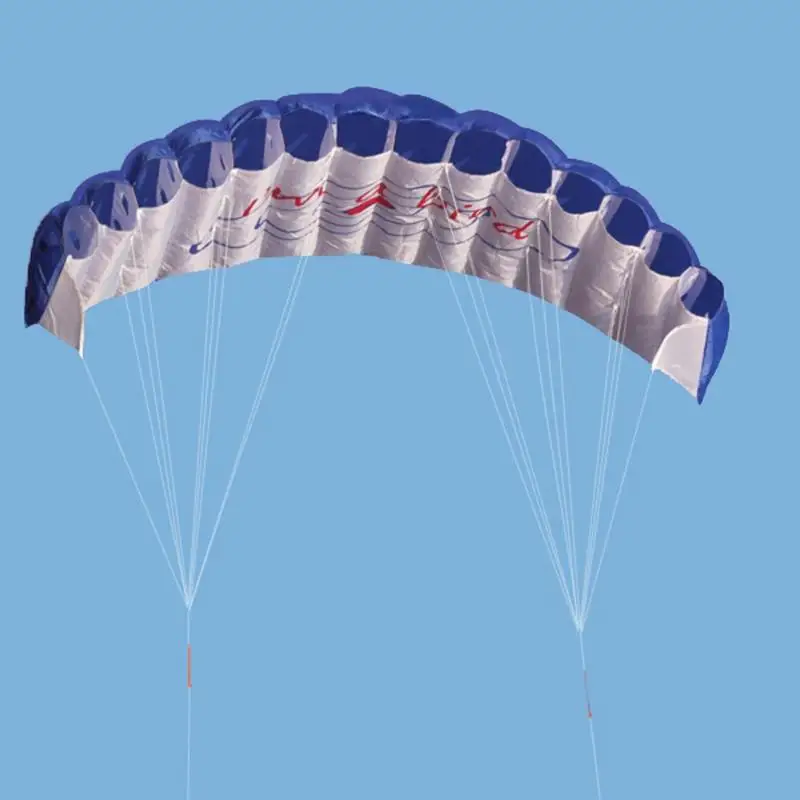 Rainbow Paracadute Outdoor Fun Dual Line Stunt Parafoil Sports Beach Kite Kid Funny Toy Shocker Education Toys Skydiving Toy