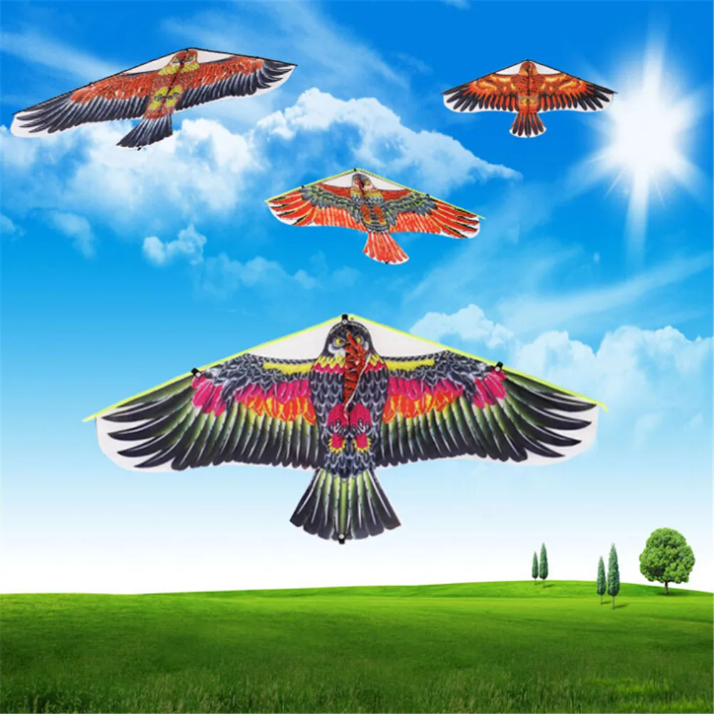 1 Pz 102*45Cm Aquiloni Uccelli Volanti Windsock Giocattoli Da Esterno Panno Da Giardino Aquilone Aquila Grande Volo Piatto Aquila Uccello Aquilone Cas