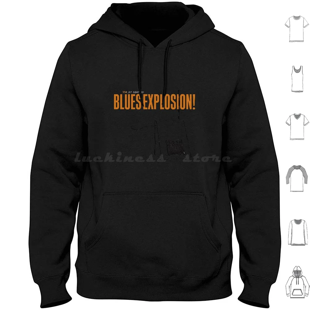 Felpe Con Cappuccio Bellbottoms Manica Lunga Jon Spencer Blues Explosion Bellglutei Album Musicale Record Vinyl Band Artist