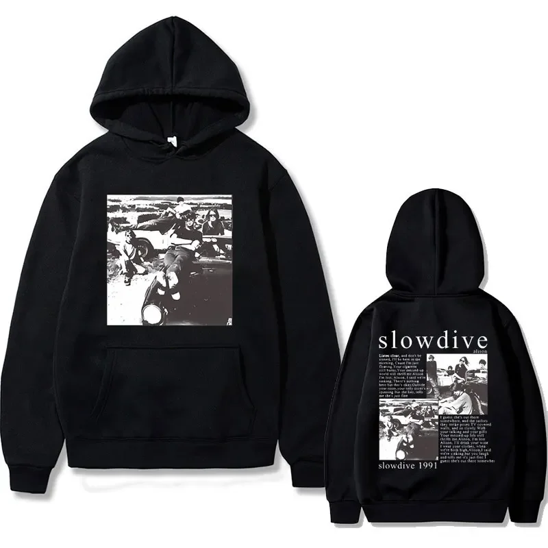 Gran Bretagna Rock Band Slowdive Souvlaki Allison Album Graphic Print Felpa Con Cappuccio Uomo Donna Vintage Gothic Clothes Felpe Oversize Maschili