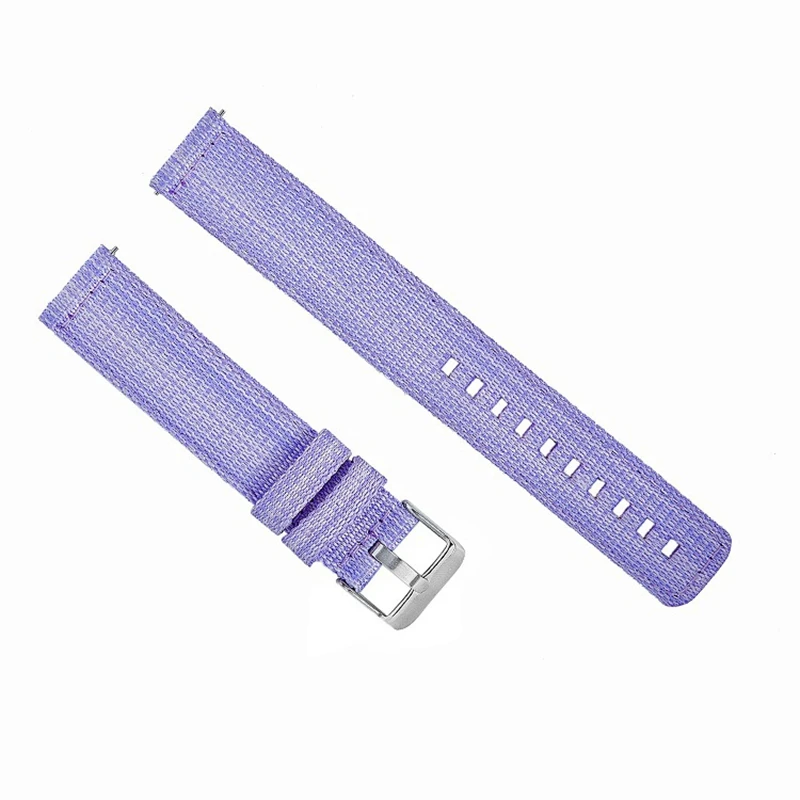 Cinturino In Nylon Da 18Mm Per Fossil Gen 4 Q Venture Hr / Gen 3 Q Venture Smartwatch Cinturino Da Polso Viola