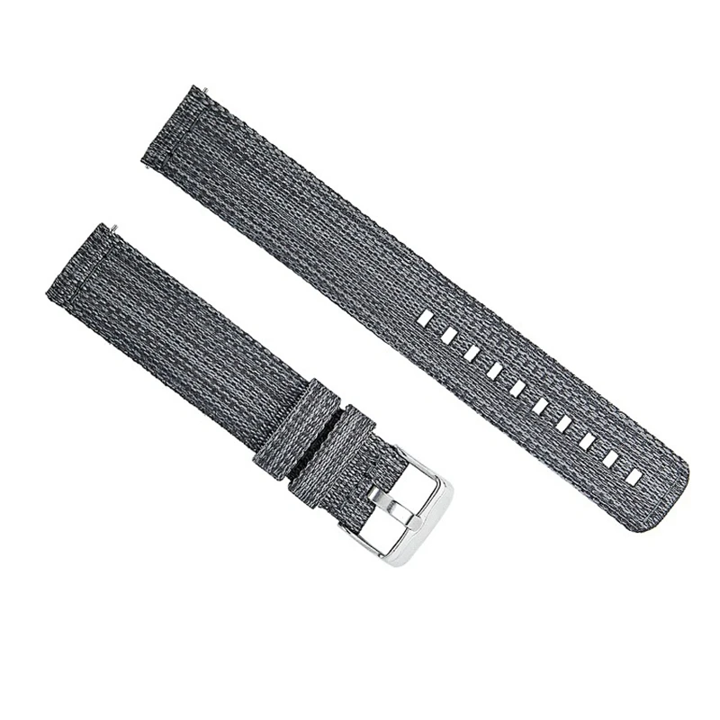 Cinturino In Nylon Da 18Mm Per Fossil Gen 4 Q Venture Hr / Gen 3 Q Venture Cinturino Da Polso Smartwatch Grigio