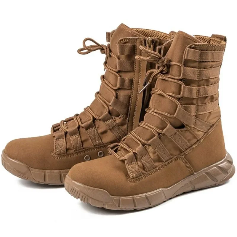 Stivali Da Combattimento Tattici Militari Da Uomo Outdoor Escursionismo Desert Army Boots Stivaletti Maschili Traspiranti Leggeri Scarpe Da Giungla