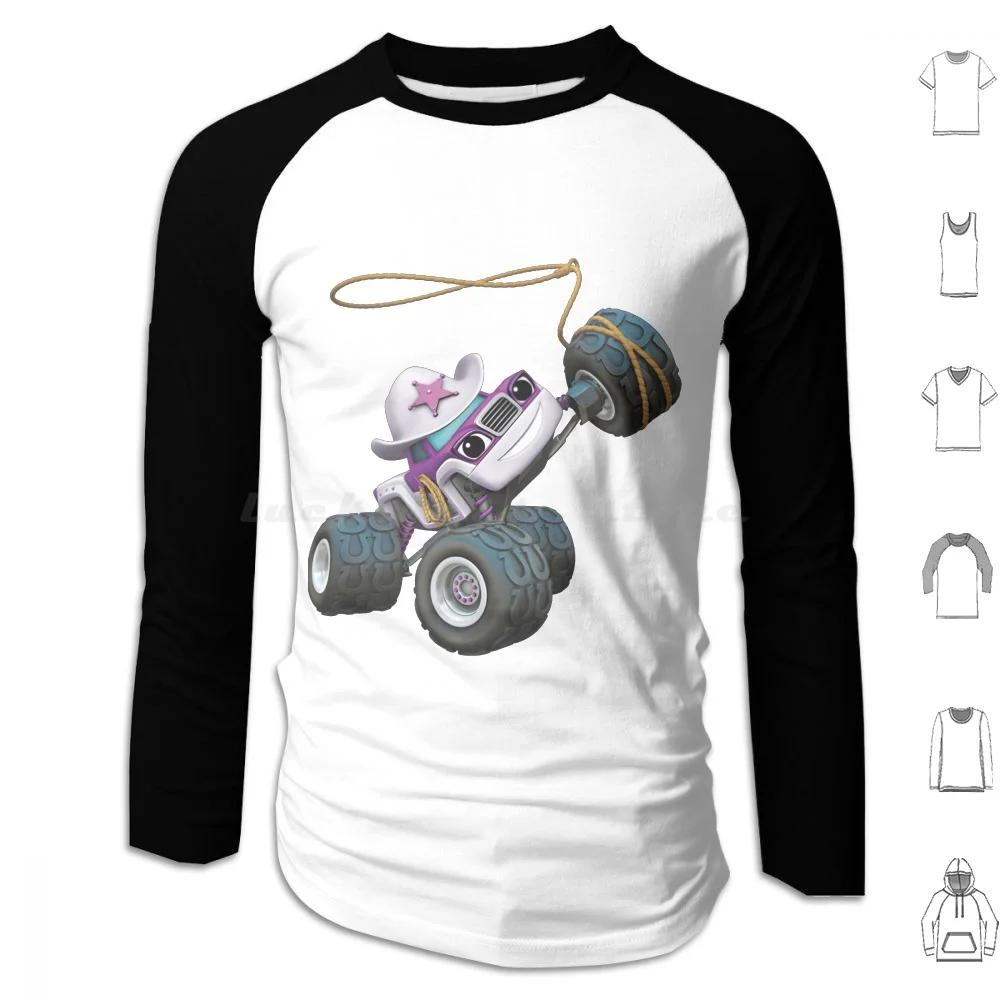 Blaze And The Monster Machine Starla Classic Hoodie Cotton Manica Lunga Blaze Monster Machine Starla Classic